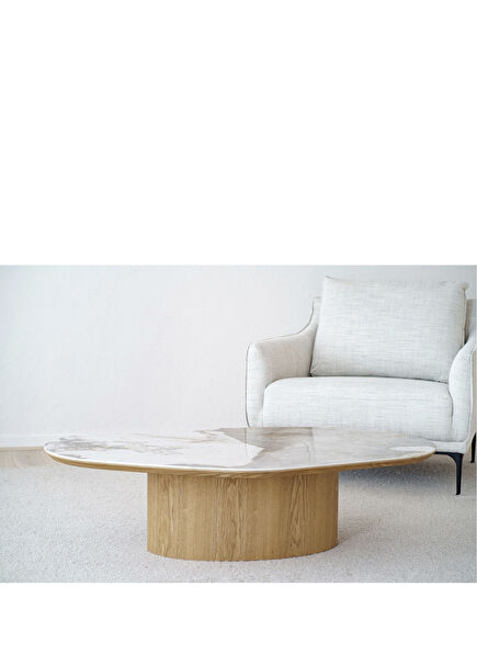 Marble Patterned Ceramic Coffee Table