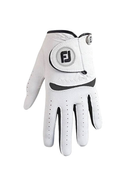 Junior 65939 White Black Kids Right Hand Golf Gloves