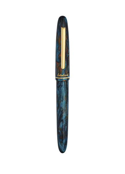 Estie Kingfisher Gold Plated Fine Nib Fountain Pen