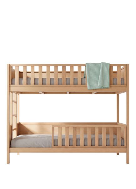 Natural Wooden Children's Standing Bunk Bed 100 x 200 cm