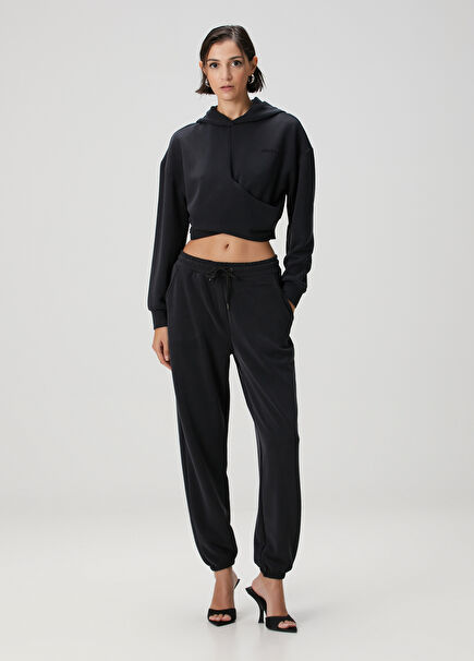 Siyah Logolu Eşofman Altı