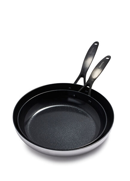 Venice Pro Noir Steel Set of 2 Pans