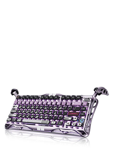 Mercury V75 Pro HE HE Iron Purple RGB İngilizce Q Kablolu Manyetik Switch Gaming Klavye