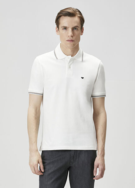 Beyaz Polo Yaka T-shirt