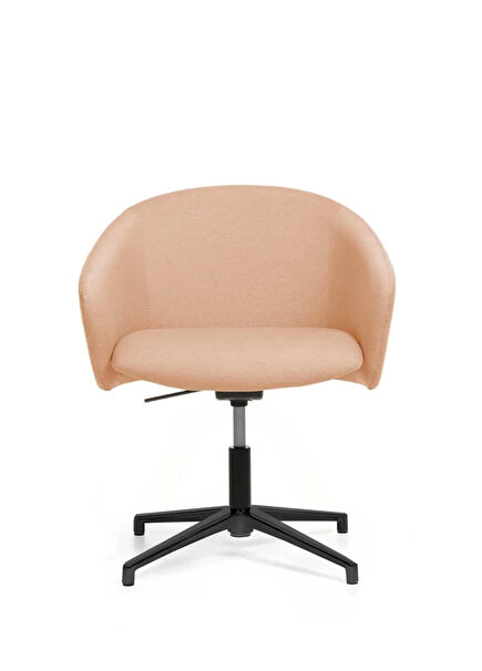 Toya Orange Metal Leg Low Back Work Chair