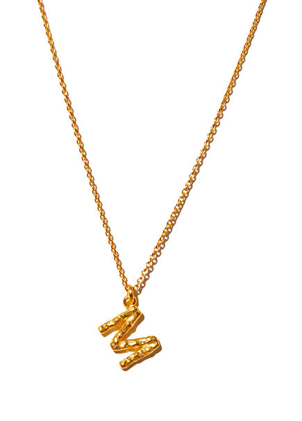 Alphabet Medium Women's Gold Necklace