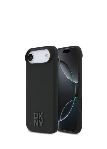 iPhone 17 Air Metal Logo Silicone MagSafe Compatible Phone Case