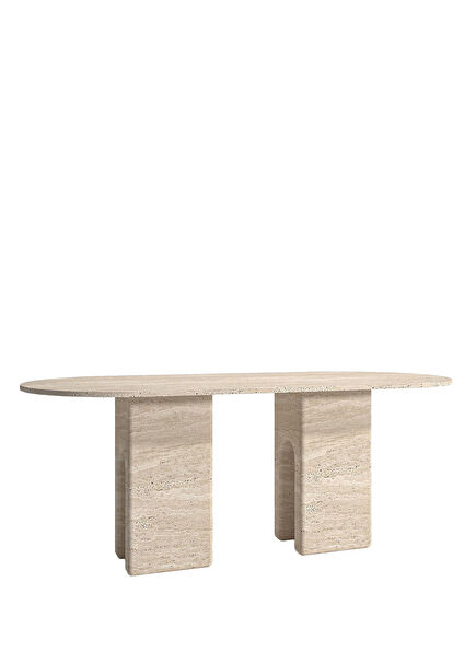 Orion Travertine Dining Table