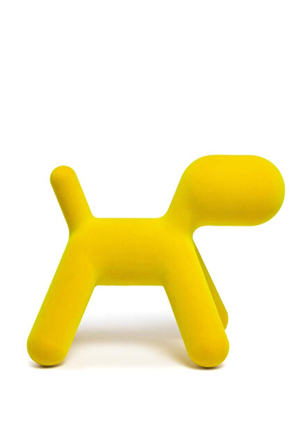 Puppy Medium Yellow Dog Sculpture