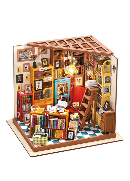 Rolife Sam's Study Library Kendin Yap Minyatür Maket