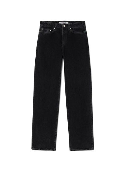 Siyah Straight Fit Erkek Jean Pantolon