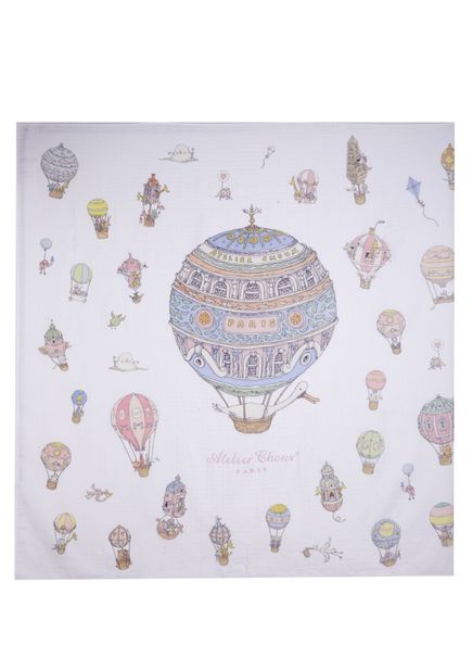Grand Carre Hot Air Baloons Baby Blanket