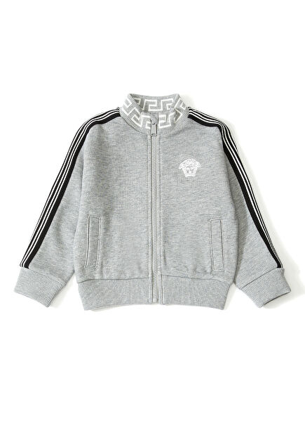 Greca Gri Erkek Bebek Sweatshirt