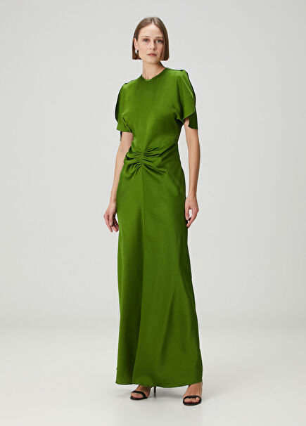 Green Maxi Evening Dress