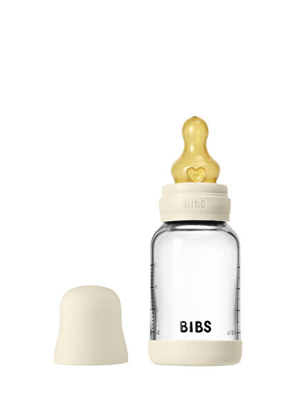 Baby Bottle Comp. Set Ivory Glass Bottle 120 ml