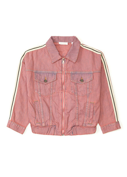 Pink Girls Denim Jacket
