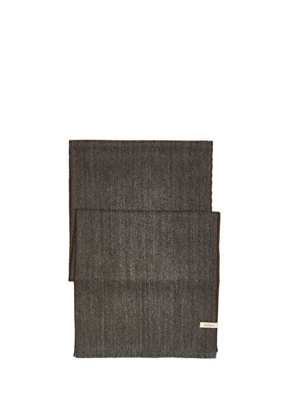 Kahverengi Siyah Çizgili Erkek Atkı