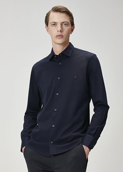 Navy Blue Shirt