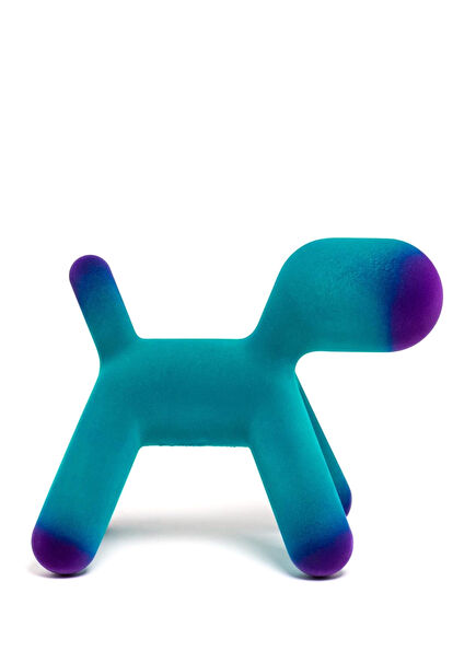 Puppy Extra Large Turquoise Violet Dog