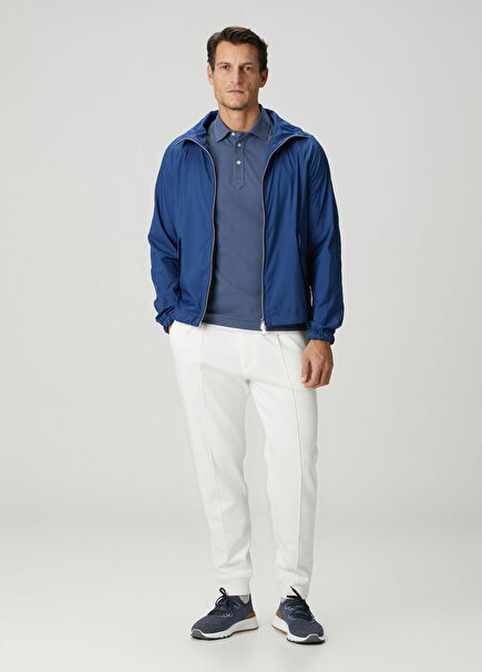 White Waist Corded Sweatpants