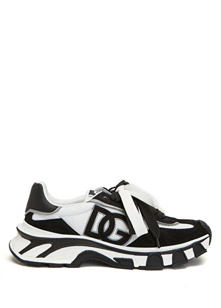 Country White Black Men's Leather Sneakers