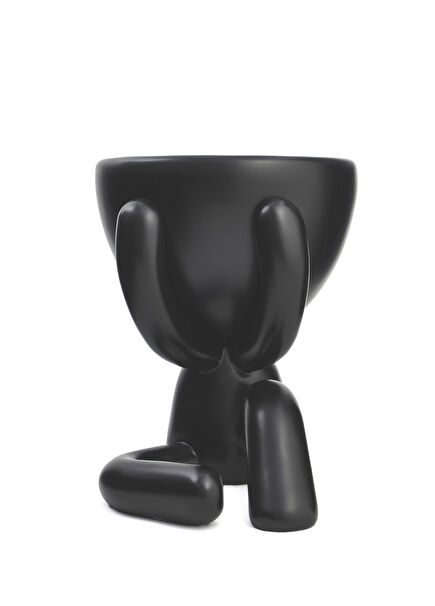 Veyron Black Flower Pot