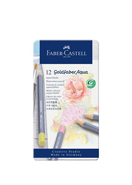 Goldfaber Aqua Pastel Colors Waterproof 12 Pcs Crayons