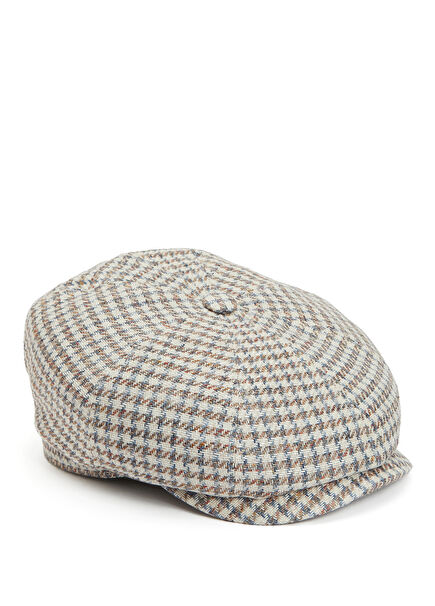 Hatteras Bej Mavi Erkek Keten Şapka