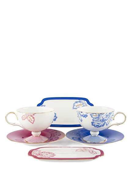 Eloria Porselen 6 Parça 2 Kişilik Çay Fincanı Seti