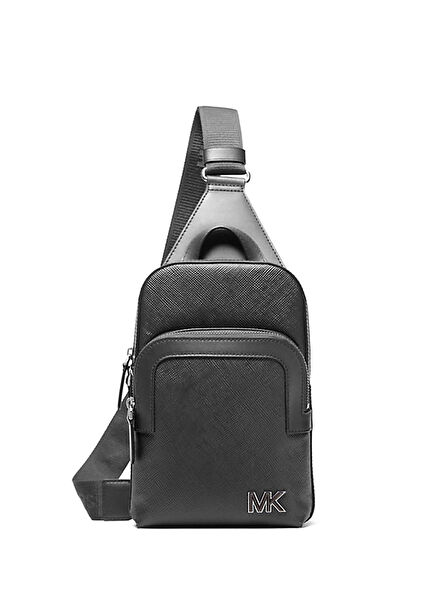 Edison Siyah Erkek Deri Çapraz Çanta