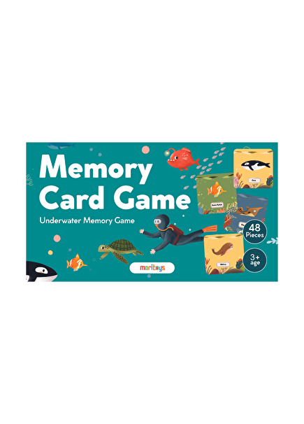 Memory Card Game 48 Kartlı Sualtı Hafıza ve Eşleştirme Oyunu