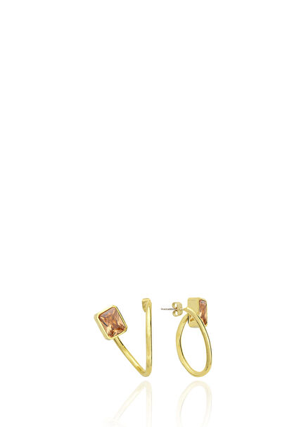 Bobola Champagne 22K Gold Plated Women's Earrings
