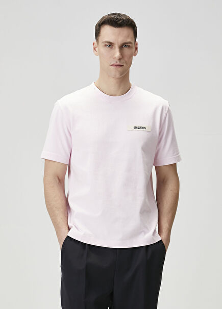 Pembe Logo Detaylı Sweatshirt