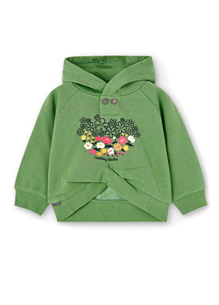 Yeşil Kız Çocuk Sweatshirt