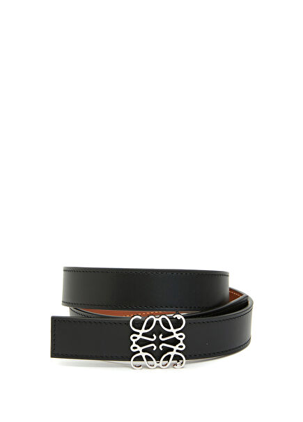 Siyah Taba Kadın Deri Kemer