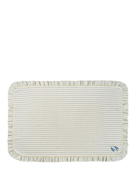 Nilüfer Green Linen Tablecloth 145 x 220 cm
