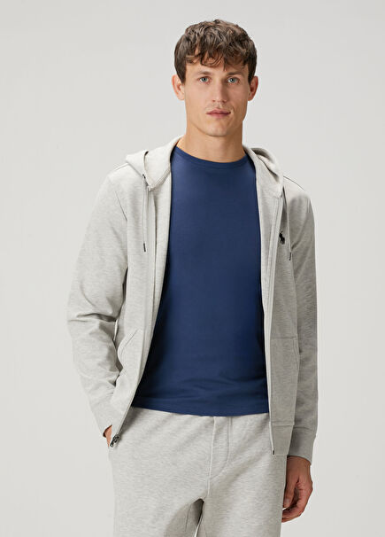 Grey Hooded Sweatshirt