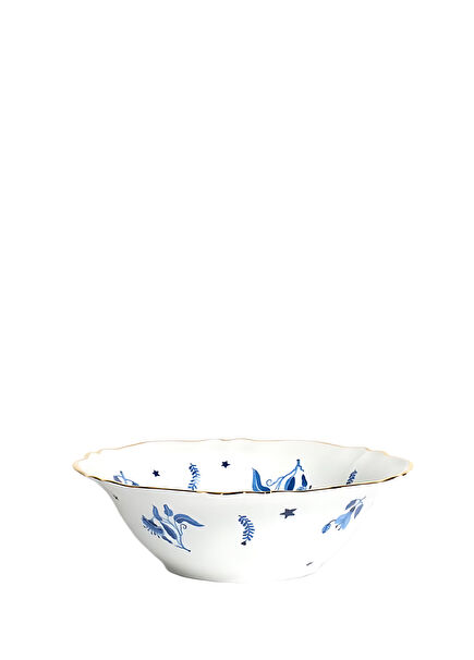 Marino Blue Porcelain Salad Bowl 26 cm