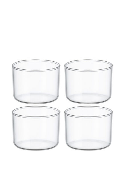 Blown Glass 4-Piece Soufflé Bowl