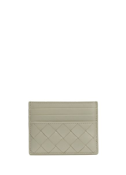 Grey Women's Leather Card Holder