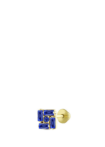 QR Gold Unisex Tragus Earrings