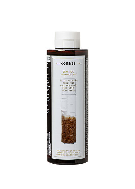 Rice Proteins & Linden Rice Protein & Linden Shampoo for Weak and Fine Hair 250 ml