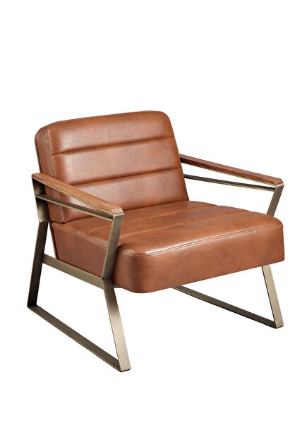 Draper Brown Leather Chair