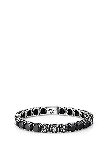 Block Fdelis Eagle Tennis Black Men's Bracelet