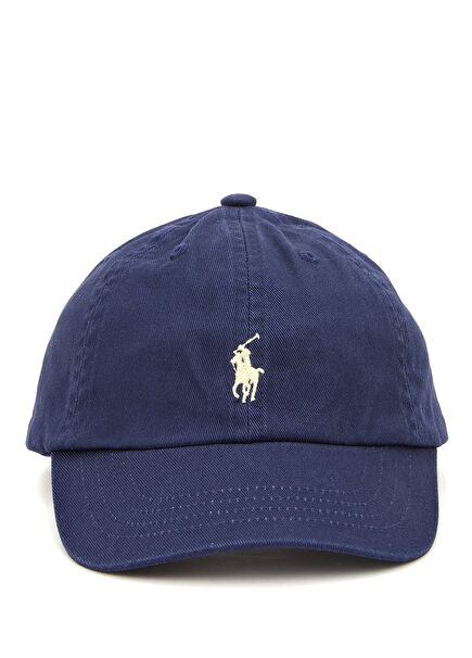 Mavi Logo Nakışlı Erkek Bebek Şapka