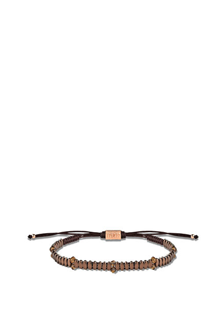 Aurevia Terra Kahverengi Erkek Gümüş Bileklik