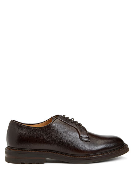 Dark Brown Men's Leather Shoes