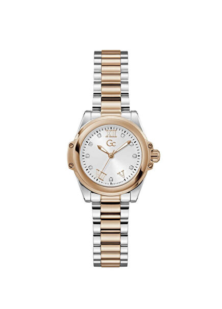 GCZ58001L1 Metalik Gri Rose Gold Çelik Kadın Kol Saati