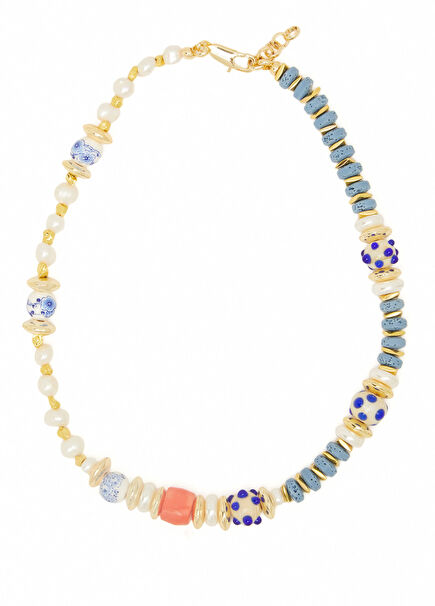 Multicolored Beaded Women's Necklace