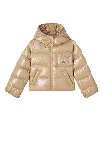 Andro Bej Kız Çocuk Puff Mont